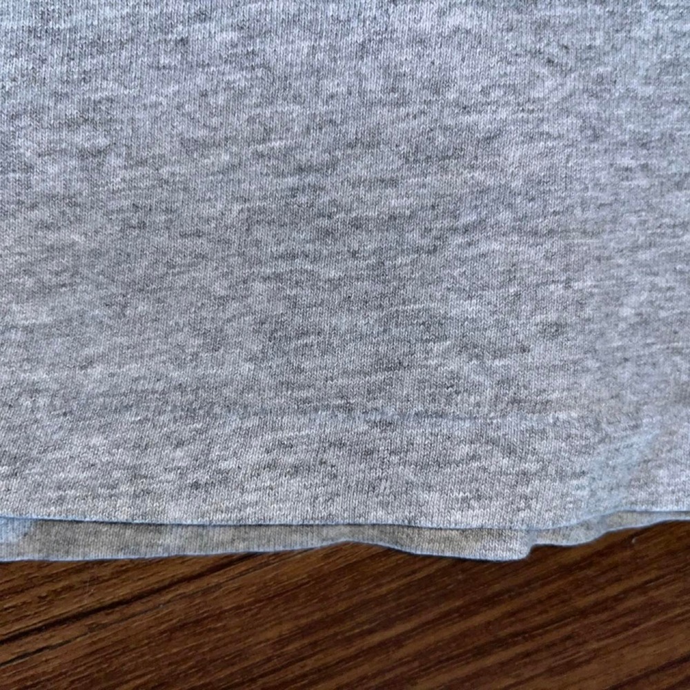 VTG single stitch Gray her way Hanes Heather cotton t-shirt with Worlds Best - Picture 4 of 4